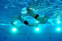 Schwimmende aufgenommen unter Wasser